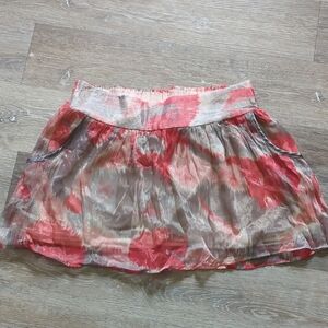 Stylish Women's Skirt in Red and Cream